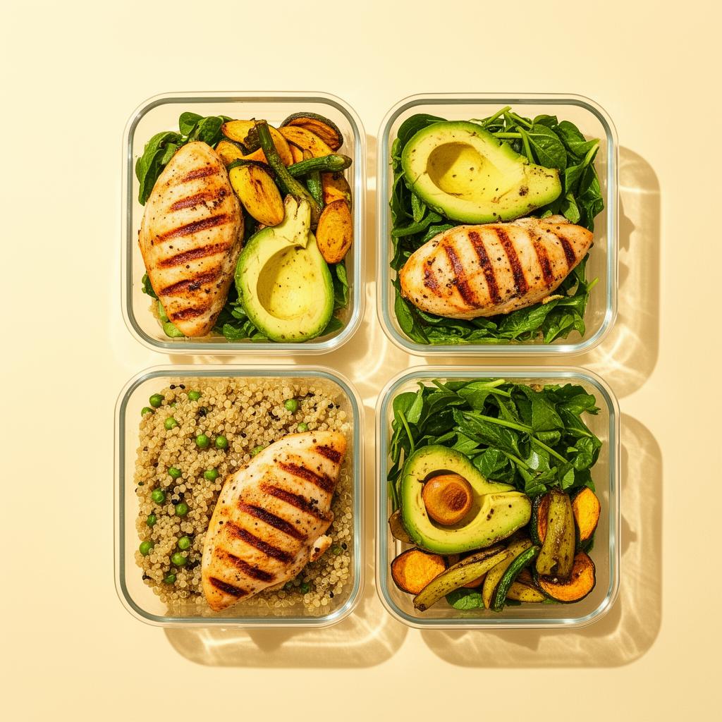 Home-prepped healthy Australian meals in containers ready for the week
